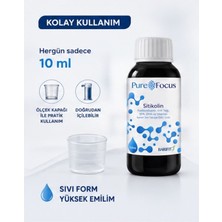 Barifit® Purefocus Sitikolin Şurup | Odak ve Zihinsel Performans Desteği | Fosfatidilserin, Krill Yağı, Epa Dha ve Vitamin Içeren Sıvı Takviye Edici Gıda 150 ml