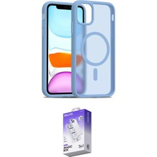 Nuveden Ieg™ Iphone 11 Kılıf Siluet Minimal Prime - Siyah Bilvis 5in1 3D Magic Cam Ekran Koruyucu