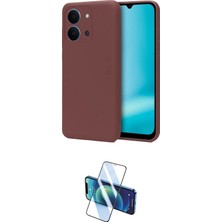 Nuveden Ieg™ Redmi 15C 4g Kılıf Kozmos Yansıma Özel Seri - Siyah 3D Antistatik Cam Ekran Koruyucu