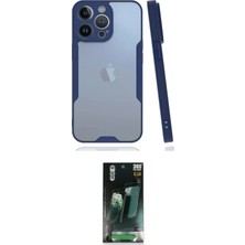 Nuveden Ieg™ Iphone 14 Pro Max Kılıf Atlas Asil Serisi - Siyah 360 Mat Full Body Arka Koruyucu