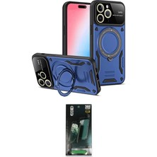 Nuveden Ieg™ Iphone 15 Pro Max Kılıf Kıvılcım Modern Serisi - Şeffaf 360 Full Body Arka Koruyucu