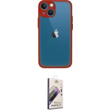 Nuveden Ieg™ Iphone 15 Kılıf Ahenk Çizgi Serisi - Siyah Bilvis 3D Mat Cam Ekran Koruyucu