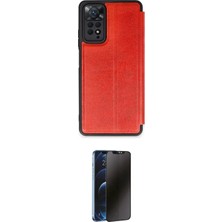 Nuveden Ieg™ Redmi Note 12 Pro 4g Kılıf Zirve Yansıma Serisi - Siyah 3D Antistatik Hayalet Cam Ekran K