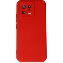 sbodurhome Xiaomi Mi 13 Kılıf Nano Içi Kadife Silikon - Kırmızı