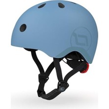MarkEntegra Scoot And Ride Ayarlanabilir Askılı Bebek Kaskı, Mat Kaplama, S ve M Bedenler, LED Güvenlik Işığı ve Ek Koruma Için Yumuşak Polar Dolgu Dahil