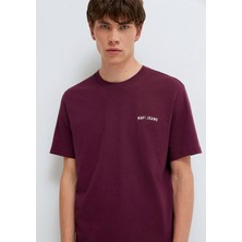 Mavi Mavi Jeans Baskılı Bordo Tişört 0613577-70434