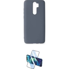 Nuveden Ieg™ Redmi Note 8 Pro Kılıf Ahenk Serisi - Siyah 3D Antistatik Cam Ekran Koruyucu