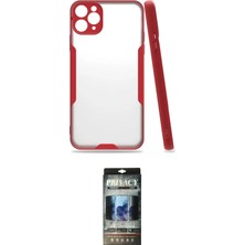 Nuveden Ieg™ Iphone 11 Pro Kılıf Atlas Asil Serisi - Siyah 34D Hayalet Izgaralı Cam