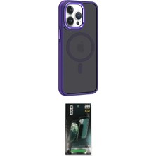 Nuveden Ieg™ Iphone 14 Pro Kılıf Yörünge Klasik - Siyah 360 Mat Full Body Arka Koruyucu