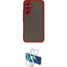 Nuveden Ieg™ Galaxy A54 5g Kılıf Ahenk Çizgi Serisi - Siyah 3D Antistatik Cam Ekran Koruyucu