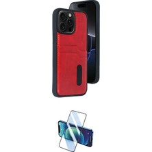 Nuveden Ieg™ Iphone 15 Pro Max Kılıf Yörünge Işık Serisi - Siyah 3D Antistatik Seramik Nano Ekran