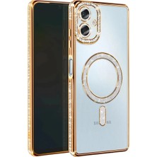sbodurhome Samsung Galaxy A07 4g Joke Simli Magneticsafe Kılıf - Gold