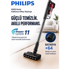 Philips Uzun Süreli Kablosuz Kullanım Sunan Dikey Süpürge Yüksek Çekim Gücü Toz Torbasız Sistem Kompakt Tasarım Günlük Temizlik Için Pratik Kullanı, Çift Bataryalı - Uzun Şarj 128 Dakika