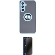 Nuveden Ieg™ Galaxy A54 5g Kılıf Yörünge Çizgi - Siyah 3D Antistatik Hayalet Cam Ekran Koruyucu