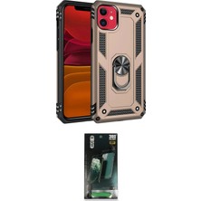 Nuveden Ieg™ Iphone 11 Kılıf Ahenk Klasik Koleksiyonu - Siyah 360 Mat Full Body Arka Koruyucu