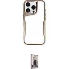 Nuveden Ieg™ Iphone 16 Pro Max Kılıf Akış Çizgi Koleksiyonu - Siyah Bilvis Hayalet Cam Ekran Koruyu