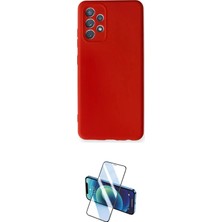 Nuveden Ieg™ Galaxy A32 Kılıf Ahenk Serisi - Siyah 3D Antistatik Cam Ekran Koruyucu