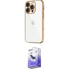 Nuveden Ieg™ Iphone 16 Pro Max Kılıf Vadi Minimal - Siyah Bilvis 5in1 5d Magic Hayalet Cam Ekran Koruy