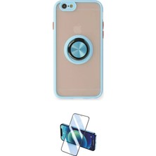 Nuveden Ieg™ Iphone 6 Kılıf Yörünge Çizgi - Siyah 3D Antistatik Cam Ekran Koruyucu