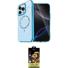 Nuveden Ieg™ Iphone 15 Pro Max Kılıf Kıvılcım Form Prime - Siyah Buffer Cam Ekran Koruyucu