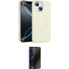 Nuveden Ieg™ Iphone 14 Kılıf Yankı Form Serisi - Siyah 3D Antistatik Hayalet Cam Ekran Koruyucu