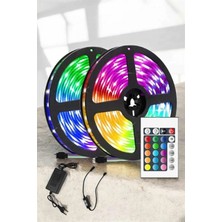 MiraLive Yeni Nesil Rgb Işıklı 10METRE Şerit LED Kumandalı Şarj Edilebilir