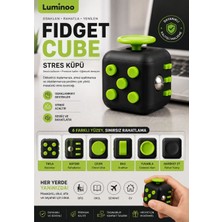 Luminoo Fidget Cube Stres Küpü Sessiz Dikkat ve Odak Oyuncağı