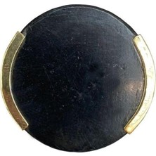 Çap 38MM Siyah/mat Sarı Düğme Kulp/doğal Taş