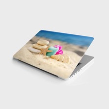 Laptop Bilgisayar Notebook Pc Kaplama Etiketi Deniz Yıldızı Taşlar