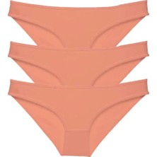 Modanı Seç 3 Adet Süper Eko Set Likralı Kadın Slip Külot Pudra