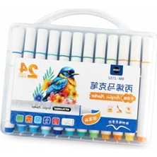 MarkEntegra 24 Renk Akrilik Marker Kalem Seti