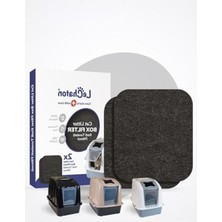 MarkEntegra Xxl Büyük Boy Kapalı Kedi Tuvaleti Için 2'li Filtre 13X14 cm (6 Mm)