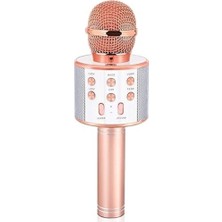 MarkEntegra Babilden C-8501 Karaoke Mikrofon Bluetooth USB & Tf & Aux (Rosegold)