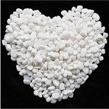 MarkEntegra Beyaz Dolomit Taş 10 kg 1-2 cm Dere Çakıl Taşı Bahçe Süs Taşı Saksı Teraryum Taşı Akvaryum 23NO.M