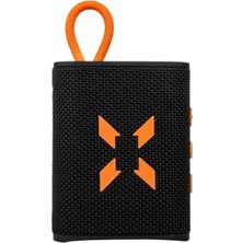 MarkEntegra Xenon Smart Bluetooth Kablosuz Su Geçirmez Ipx7 Rgb Tws Stereo Hoparlör (Siyah-Turuncu) X6703