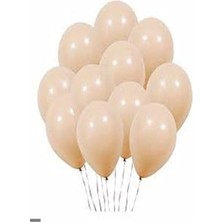 MarkEntegra Düz Renk Pastel 10 Lu Balon, Ten Rengi