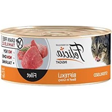 MarkEntegra Yaş Kedi Maması, Kısırlaştırılmış Kediler Için, Biftekli Fileto, Tahılsız, 85 G