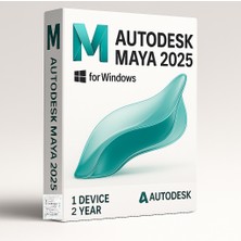 Autodesk Maya 2025 (Windows) - 1 Pc 2 Yıl Full Sürüm Serial Kod