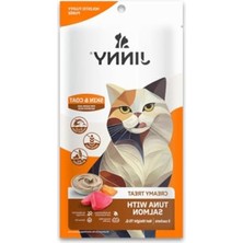 MarkEntegra Creamy Treat Skin Coat Tuna ve Somon Etli Kedi Ödülü 5X15GR