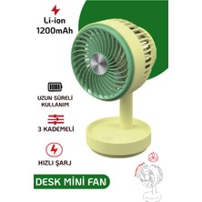 El Fanı Masaüstü Vantilatör Soğutucu Teleskopik 3 Kademe Type-C Hızlı Şarj Mini Soğutucu