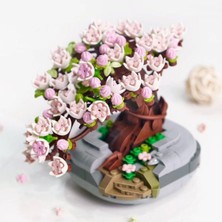 LZ1661 Loz Eternal Flowers Serisi- Pembe Sakura Kiraz Ağacı 426 Parça Yapım Seti