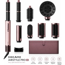 Dreame Airstyle Pro Hı Rls7 Pembe Premium Saç Şekillendirici, 1400 W, Iyon Destekli Bakım, Çok Başlıklı Sistem, Hacim Veren Hava Akışı, Akıllı Sıcaklık Kontrolü, Hızlı Kurutma