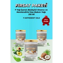 WAAW GOOD 7 Yağ Içeren Besleyici Onarıcı ve Nemlendirici Saç Bakım Yağı 210 ml Üçlü Fırsat Paketi