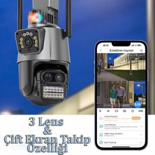 Hereveoyuncak 3 Lens Wi-Fi Güvenlikk Kamerası