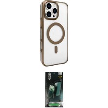 Cep Apple Uyumlu iPhone 16 Pro Kılıf Doruk Doku Özel Seri Ikili Koruma Seti Najmaddin