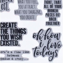 Skygo Anonim CMS252 Ponderings Tim Holtz Yapışkanlı Mühür, 17,8 x 21,6 Cm, Şeffaf