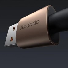 Skygo CA-6911 3A Işıklı USB Şarj Data Kablosu 1.2m Siyah