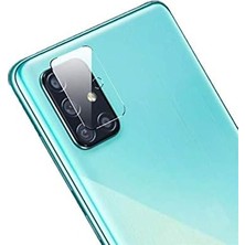 Skygo Galaxy A51 ile Uyumlu Kamera Lens Koruma Camı Renksiz