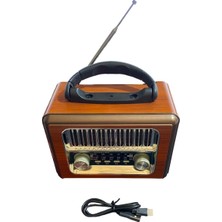  rt-711-usb-tf-am-fm-sw-tws-usb güneş eenerjili nostaljik radyo