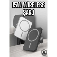 MiraLive Ios Uyumlu Manyetik Tasarım Magsafe Iphone 12/13/14/15 Araç Şarjı